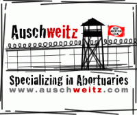 Auschweitz.com graphic for the Weitz construction company building a Planned Parenthood abortuary